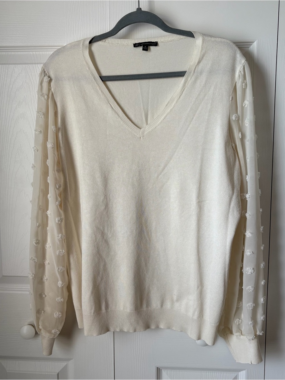 Adrianna Papell puff sleeve Sweater
